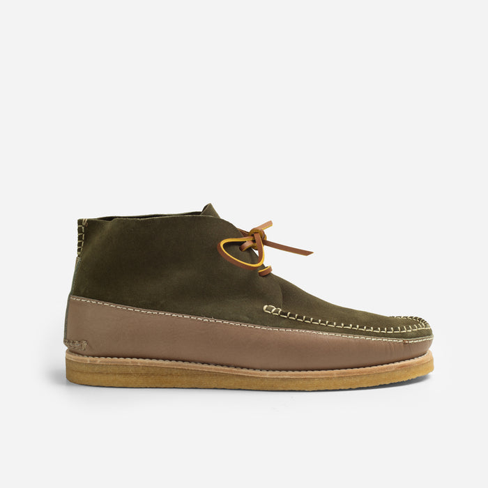 LUCAS MOC CREPE BOOT - OLIVE