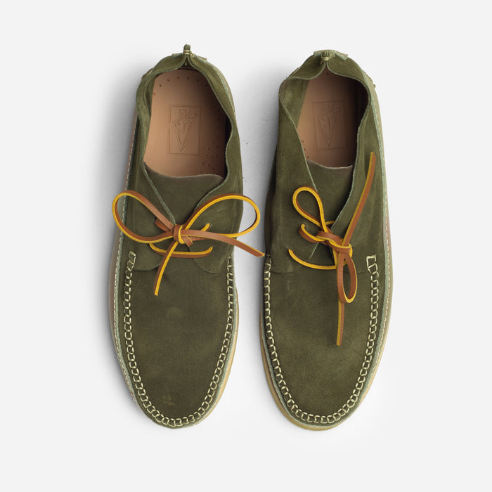 LUCAS MOC CREPE BOOT - OLIVE