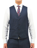 Luke 101 Blue Australian Merino Wool Waistcoat