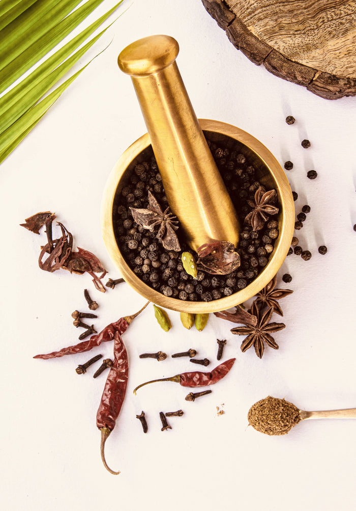 Luxury Brass Mortar & Pestle