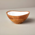Madras Bowl, Mango Wood, Medium, White