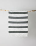 Mat, Plush Green Banded, 37" x 24"