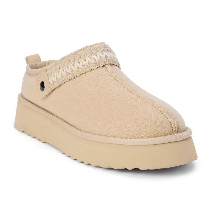 matisse storm lounge fur lined mule slide