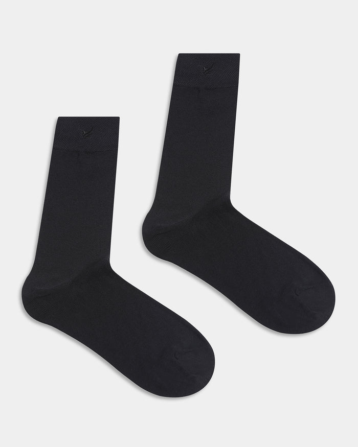 Mercerised Cotton Crew Length Socks Pack of 3 - Alea