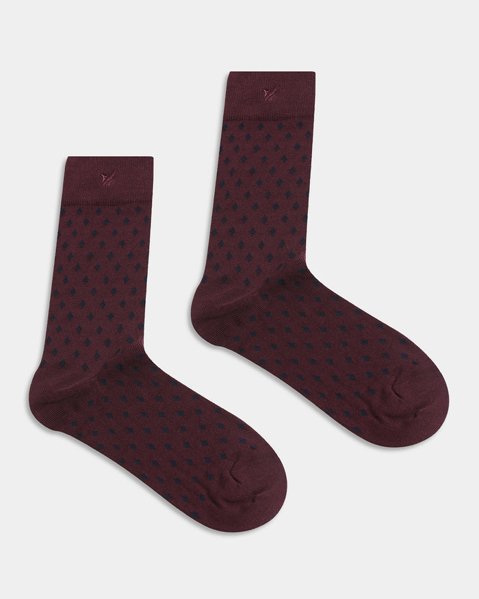 Mercerised Cotton Crew Length Socks Pack of 3 - Alea