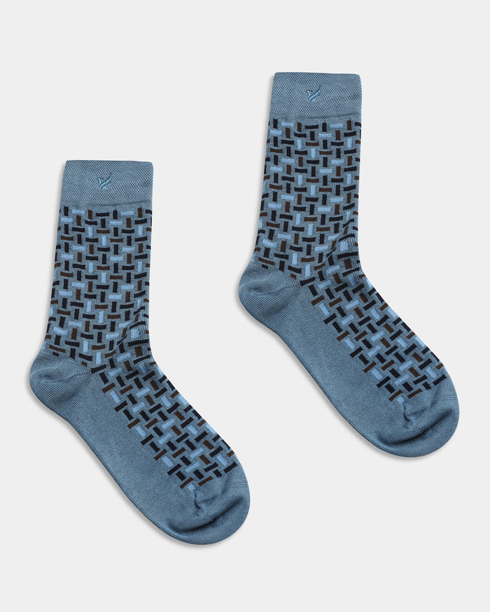 Mercerised Cotton Crew Length Socks Pack of 3 - Arc