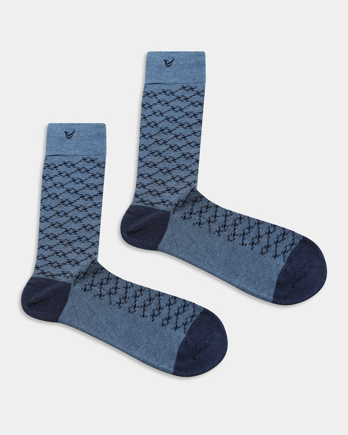 Mercerised Cotton Crew Length Socks Pack of 3 - Auraa