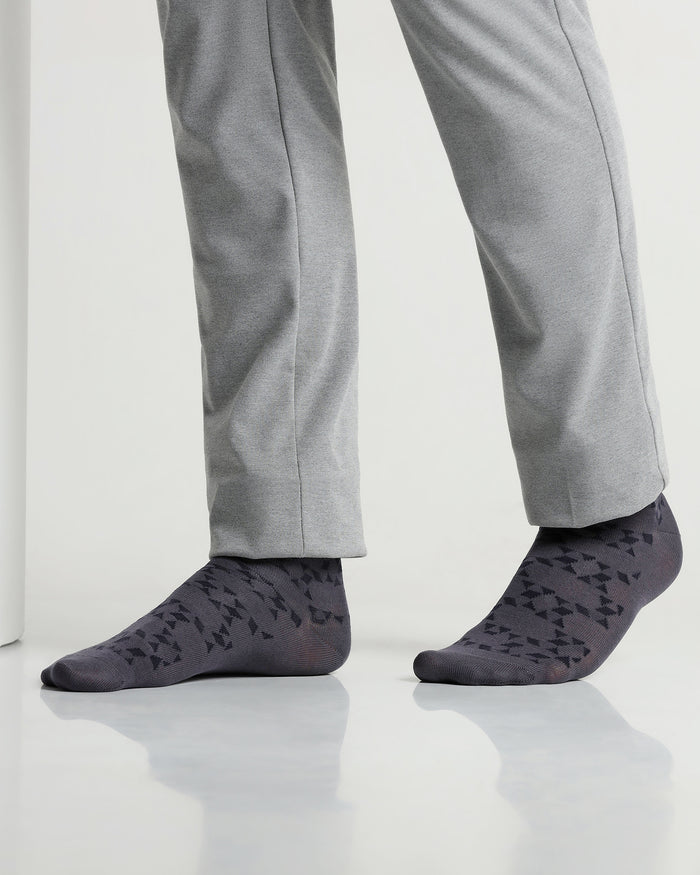 Mercerised Cotton Crew Length Socks Pack of 3 - Axo