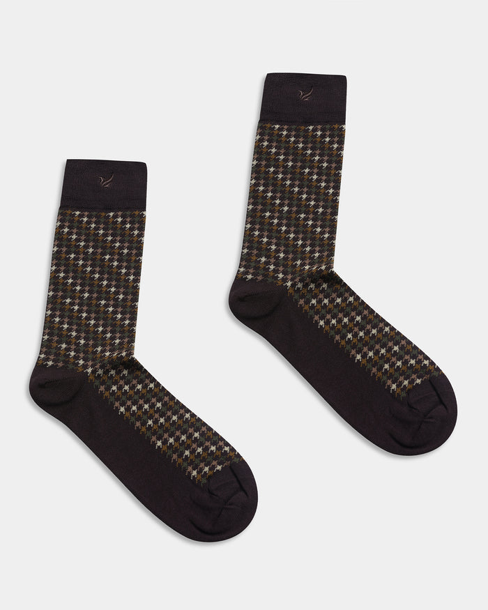 Mercerised Cotton Crew Length Socks Pack of 3 - Azalea