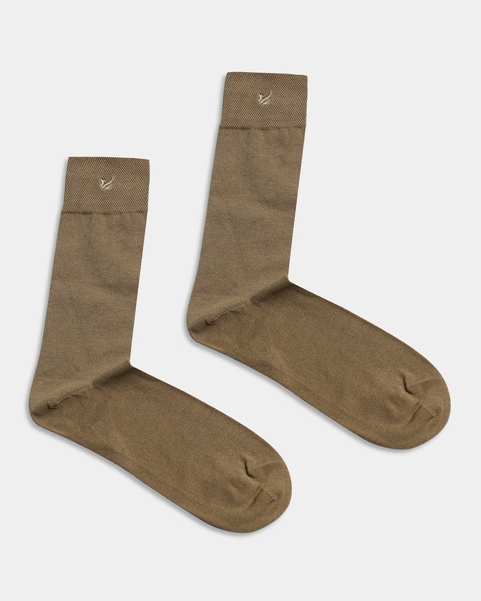 Mercerised Cotton Crew Length Socks Pack of 3 - Azalea