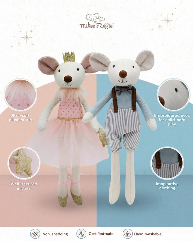 Mikee Fluffie "Millie the Mouse" Plush Doll 16"