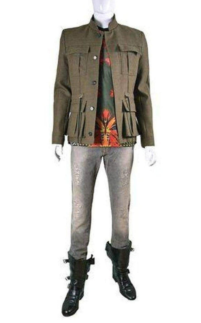 Balmain Military Green Wool Jacket - Runway Catalog