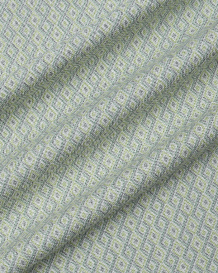 Mint Green Printed Polo - Mini