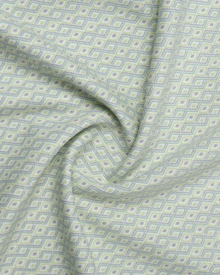 Mint Green Printed Polo - Mini