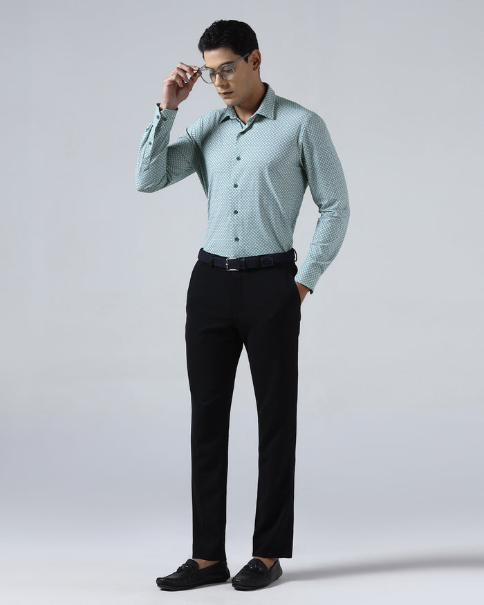 Mint TechPro Printed Shirt - Fossil