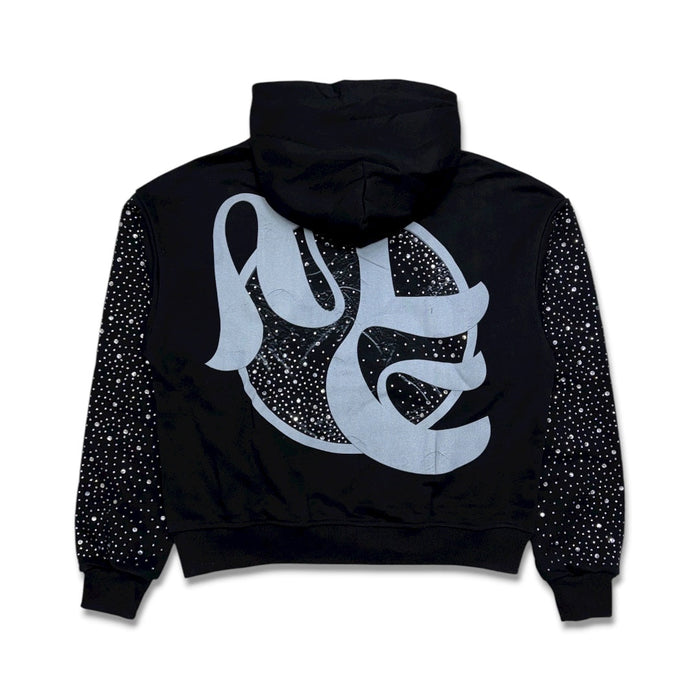 Mixed Emotion - Archer Rhinestone Hoodie - Black - Clique Apparel