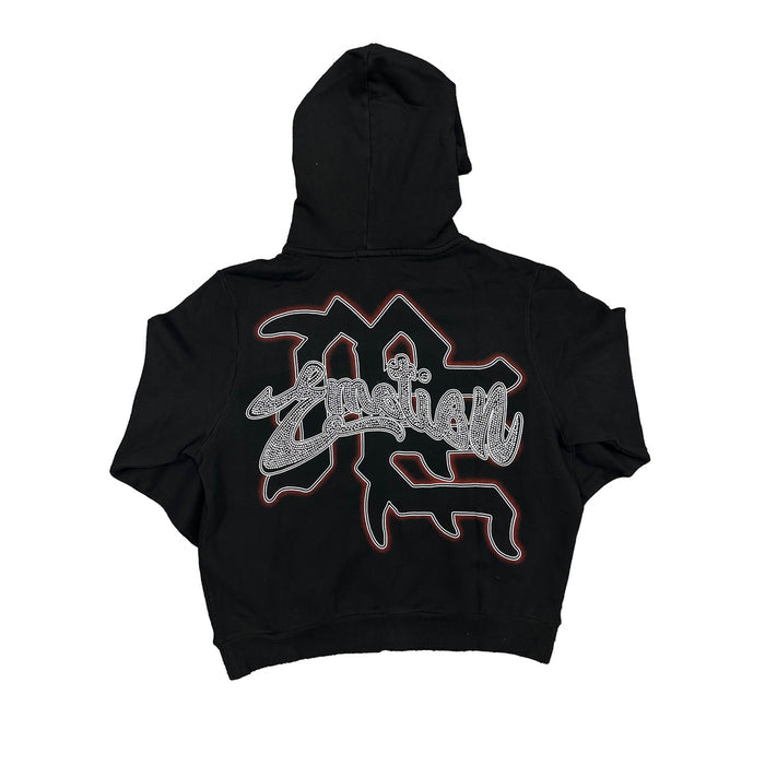 Mixed Emotion - Black Rhinestone Hoodie - Clique Apparel