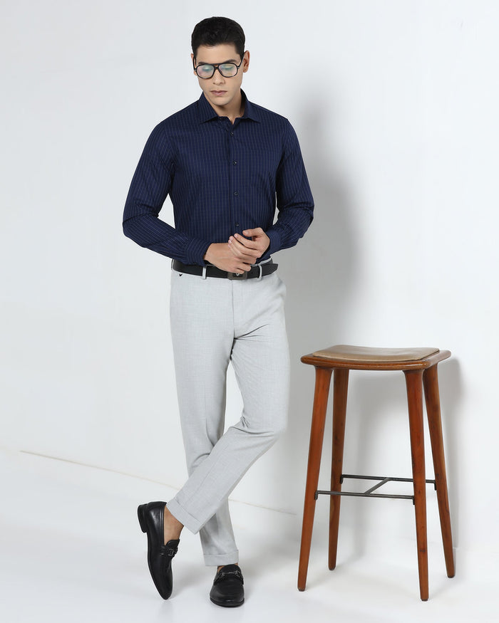 Navy Check Shirt - Canoe