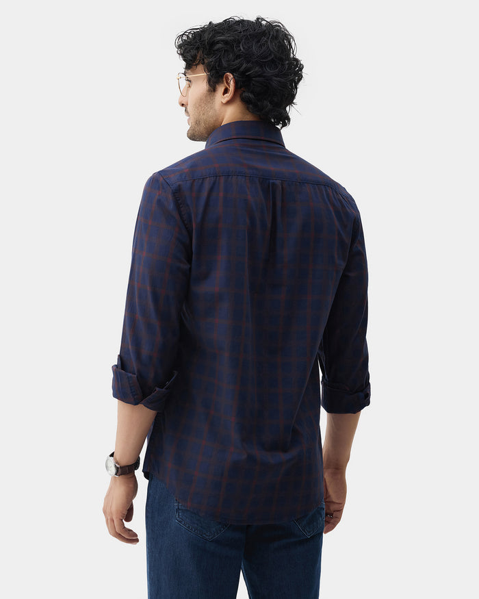 Navy Check Shirt - Demar