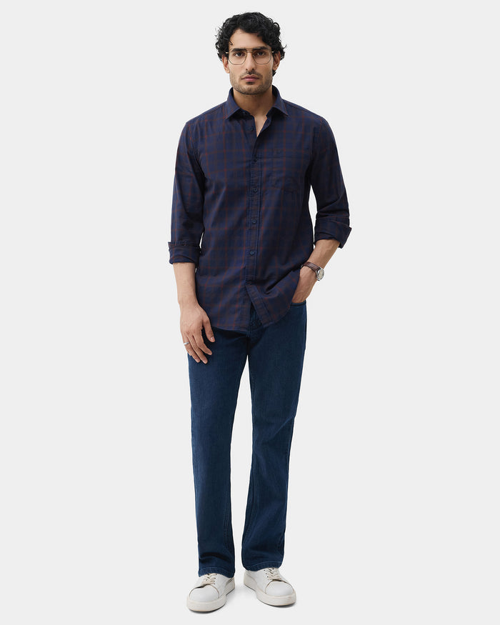 Navy Check Shirt - Demar