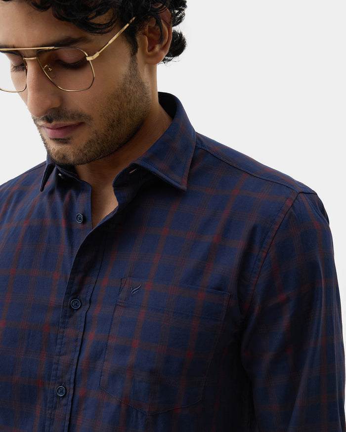 Navy Check Shirt - Demar