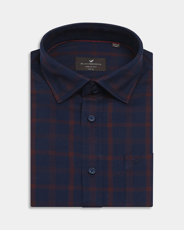 Navy Check Shirt - Demar
