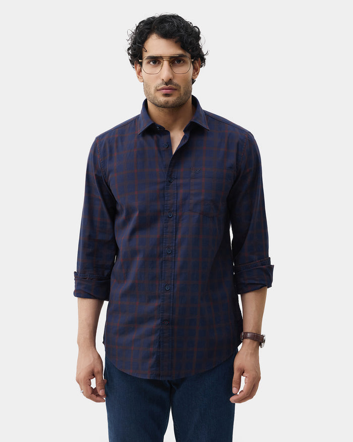 Navy Check Shirt - Demar