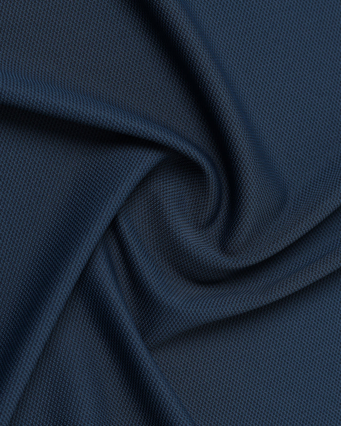 Navy Half Sleeve TechPro Textured Shirt - Henry