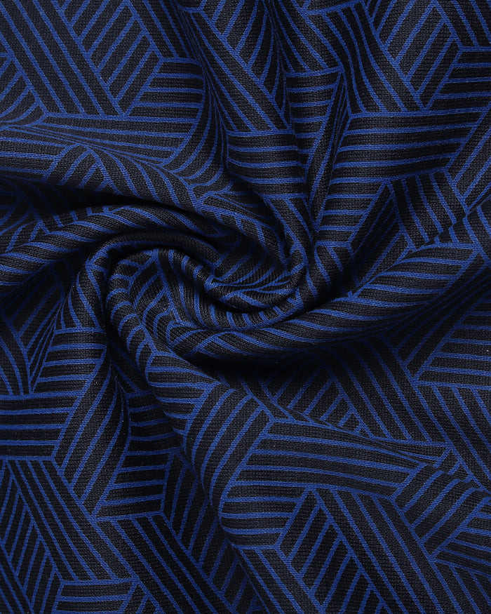 Navy Printed Polo - Sign