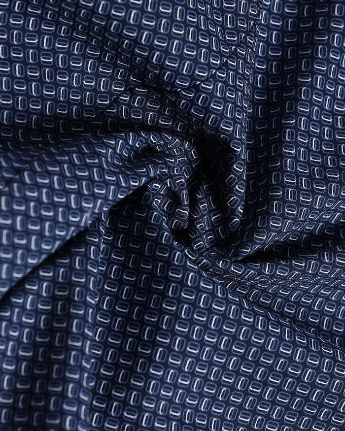 Navy Printed Shirt - Cyrus