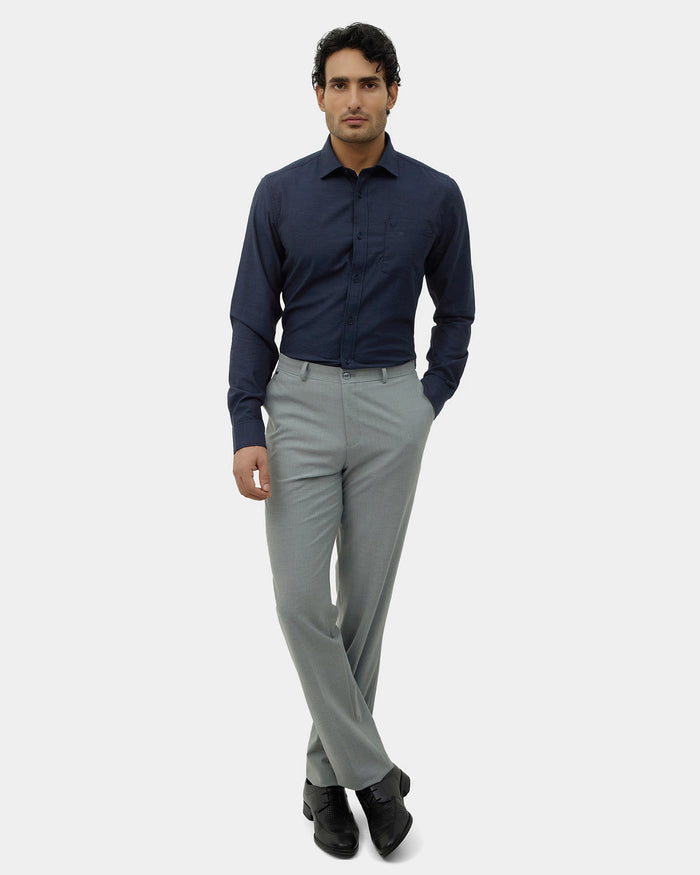 Navy Solid Shirt - Ariss