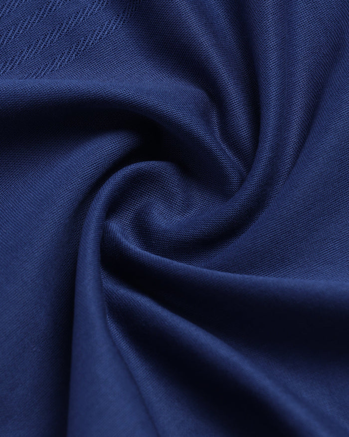 Navy Textured Polo - Peek