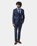 Navy Two Piece Solid Suit - Gesto