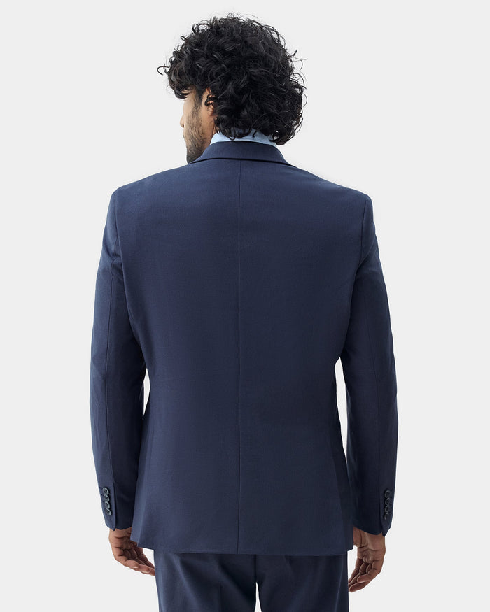 Navy Two Piece Solid Suit - Gesto