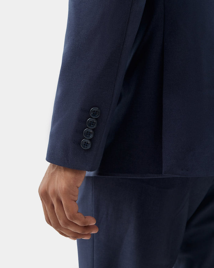 Navy Two Piece Solid Suit - Gesto