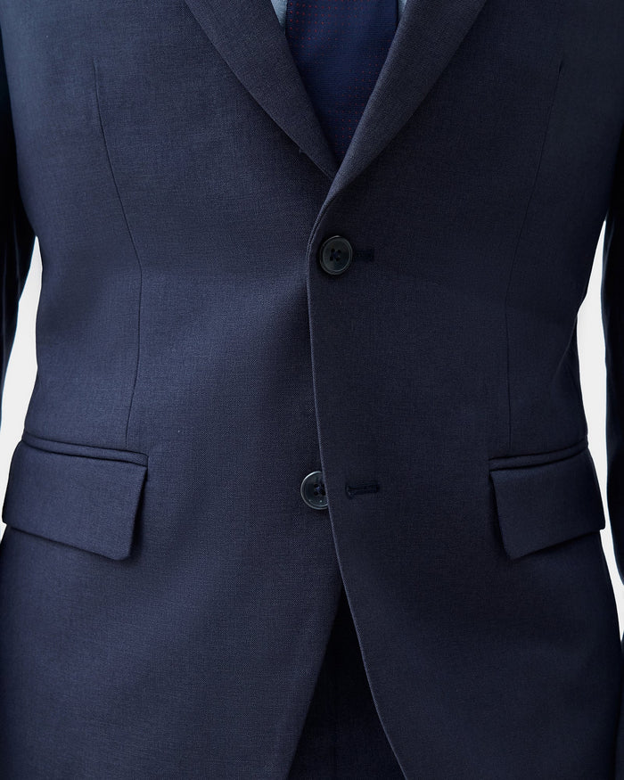 Navy Two Piece Solid Suit - Gesto