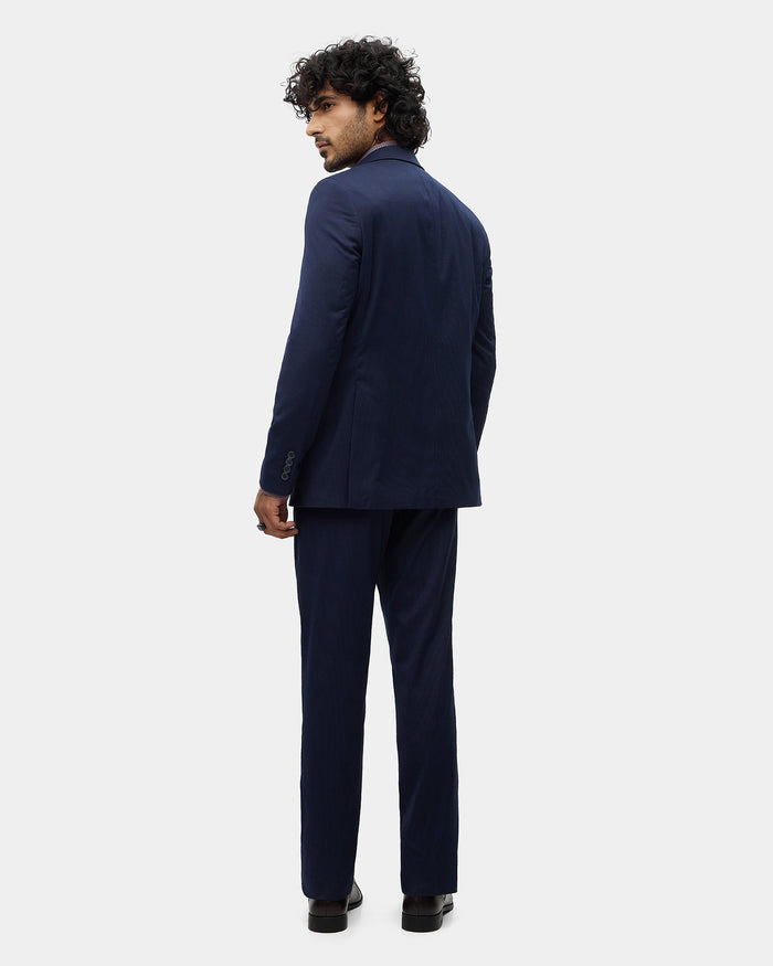 Navy Two Piece Stripe Suit - Chay