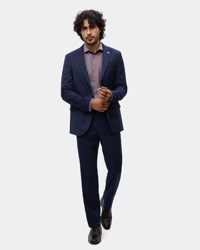 Navy Two Piece Stripe Suit - Chay