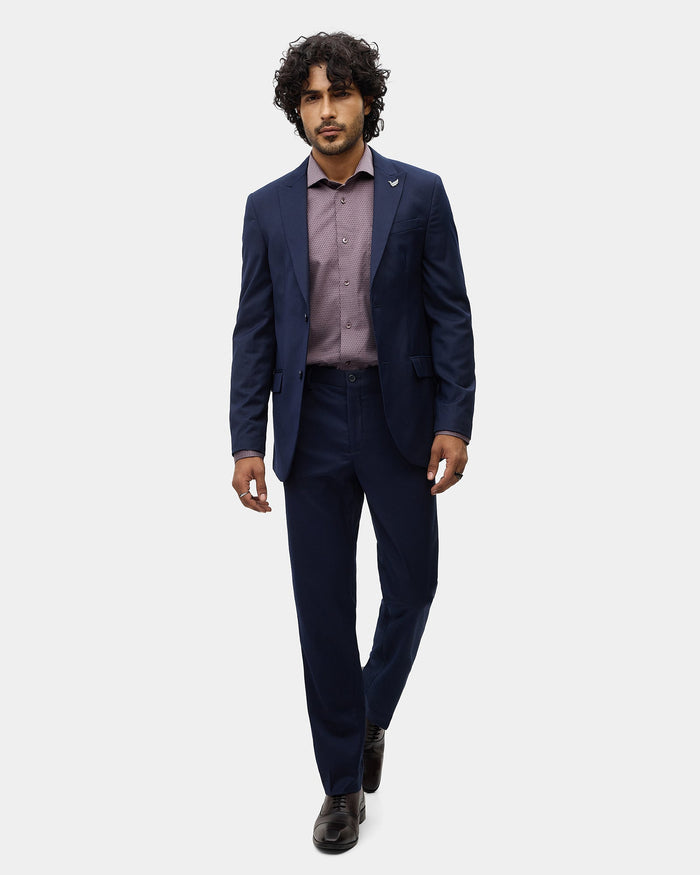 Navy Two Piece Stripe Suit - Chay