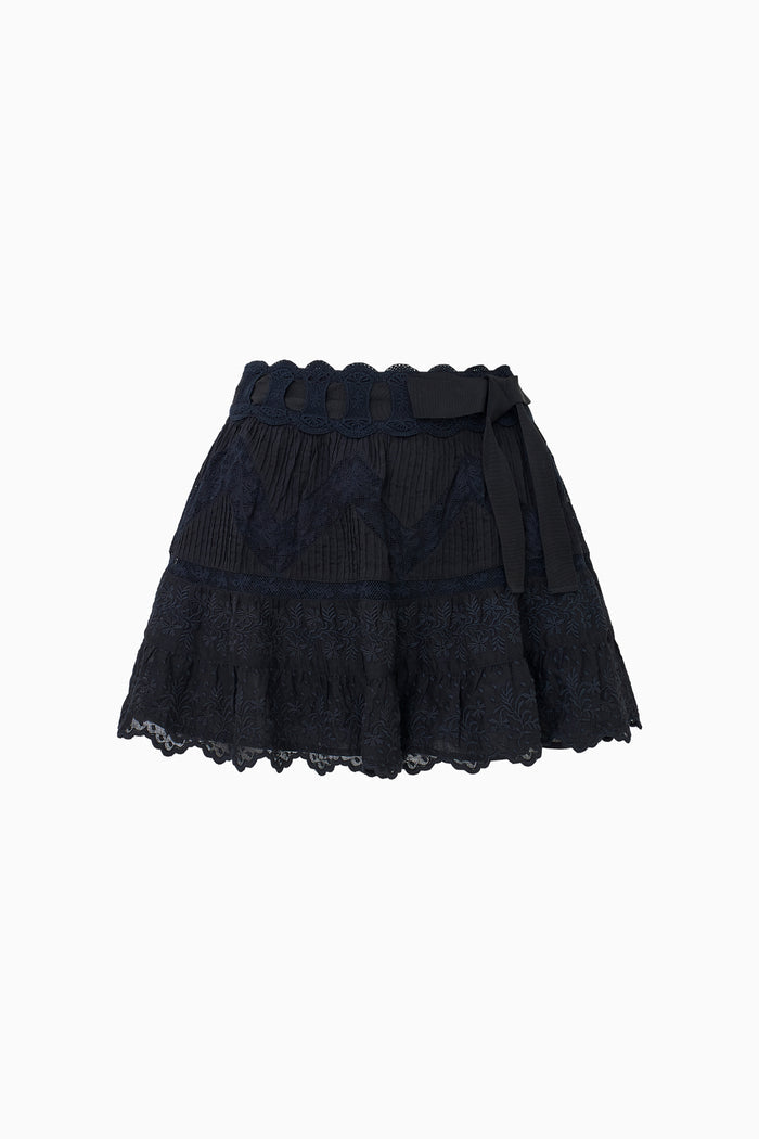 Nerina Cotton Lace Mini Skirt