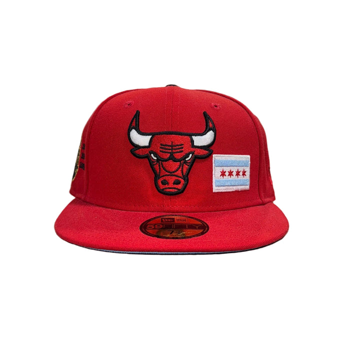 New Era - Chicago Bulls Red 59FIFTY Fitted Hat - Clique Apparel
