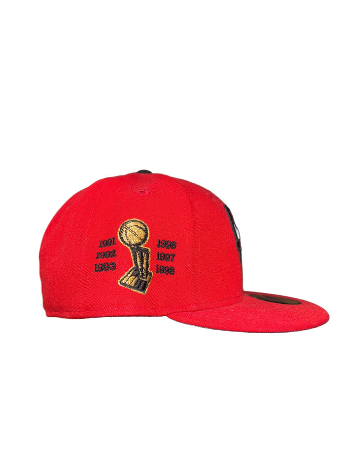 New Era - Chicago Bulls Red 59FIFTY Fitted Hat - Clique Apparel