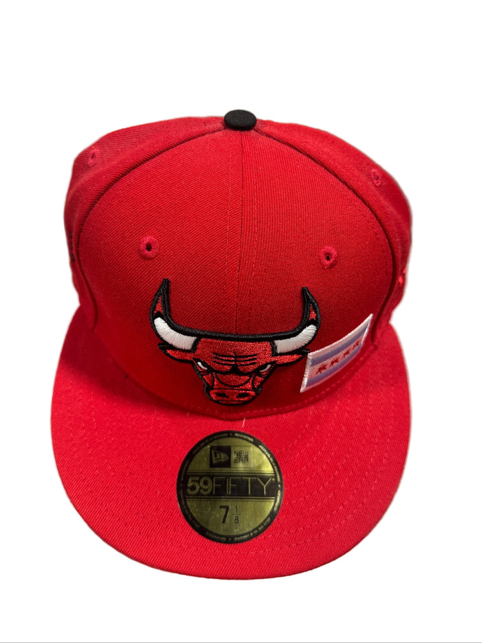 New Era - Chicago Bulls Red 59FIFTY Fitted Hat - Clique Apparel