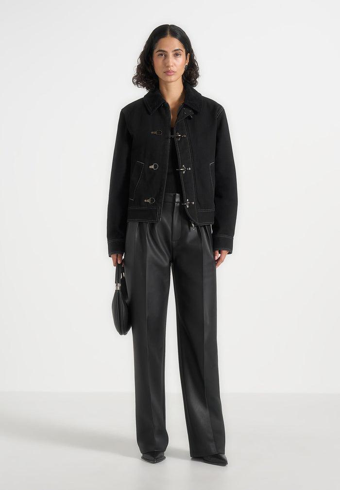 nino-clasp-detail-contrast-stitch-gabardine-jacket-black
