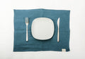 Ocean Blue Linen Placemats Set of 2