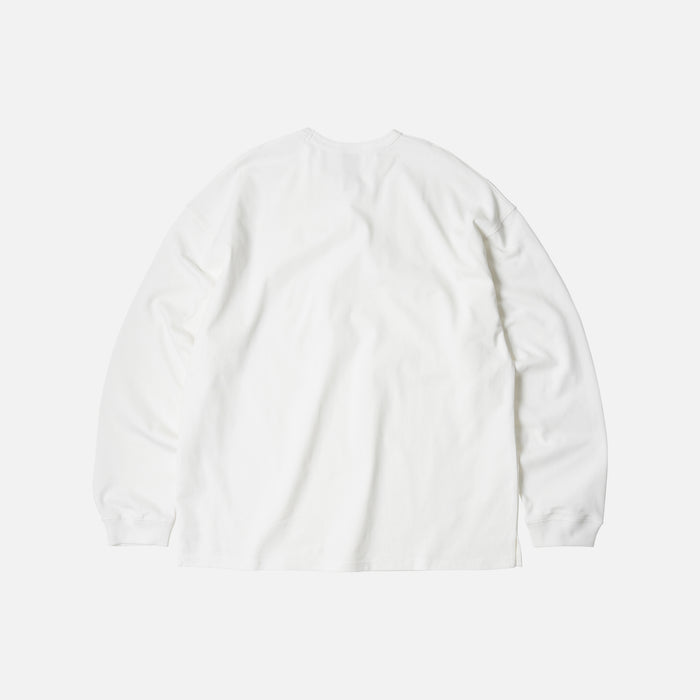 OG DOUBLE RIB L/S T-SHIRT - WHITE