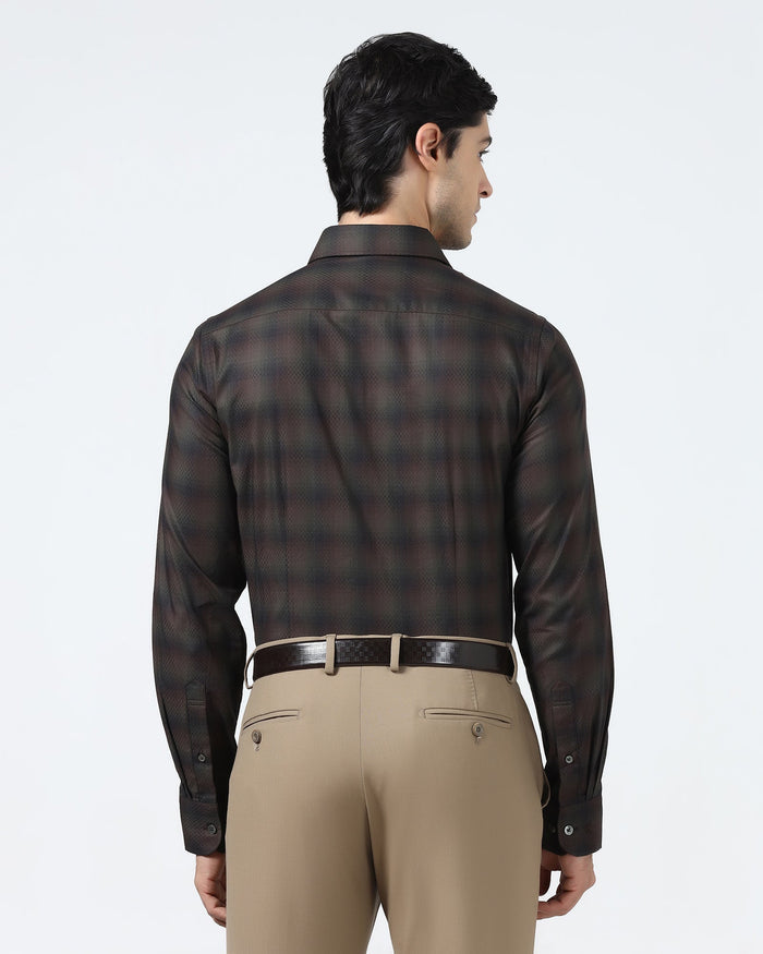 Olive Check Shirt - Perkin