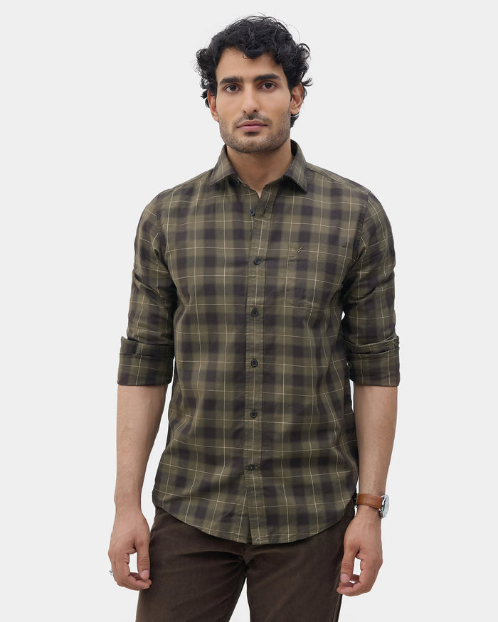 LONG SLEEVE INDIA FIT CHECK SHIRT