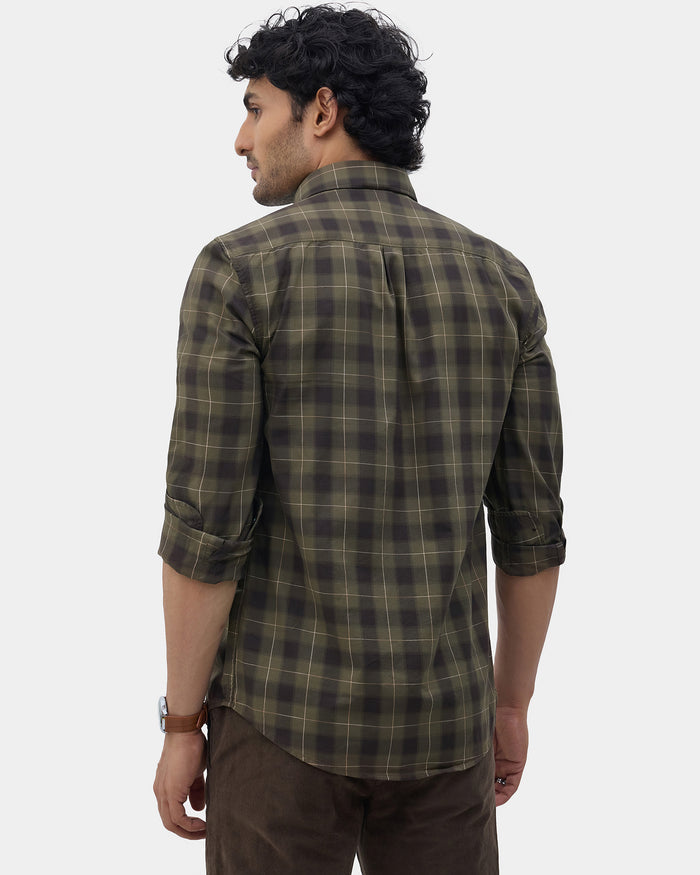 Olive Check Shirt - Wolfer