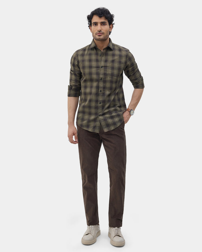 Olive Check Shirt - Wolfer
